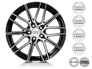 Audi Calcomanías de Aro Estilo Insignias de Rueda Lujo